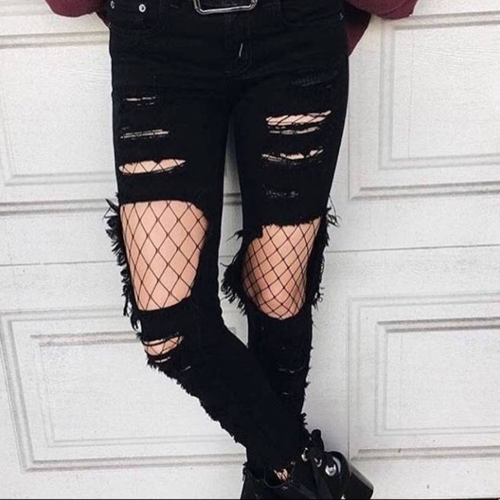 Carmar LF Black Distressed Jeans